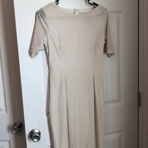 Ivory Velvet Dress